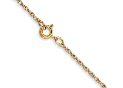 14K gold rope link chain, another view