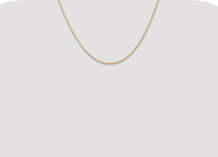 14K gold rope link chain, further view