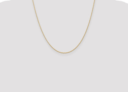 14K Carded . Cable Rope with Spring Ring Clasp Chain (Style 7RY-20)