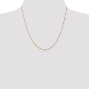 14K Carded . Cable Rope with Spring Ring Clasp Chain (Style 7RY-20)