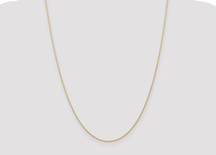 14K Carded . Cable Rope with Spring Ring Clasp Chain (Style 7RY-24)