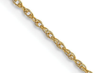 14K Carded . Cable Rope with Spring Ring Clasp Chain, 16 x 0.7mm