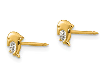 14k Yellow Gold Earrings Style 850E - Classique Jewelry Inc.