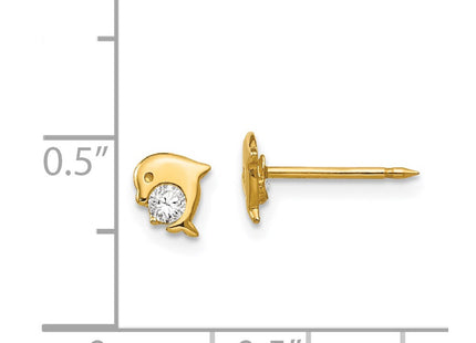 14k Yellow Gold Earrings Style 850E - Classique Jewelry Inc.