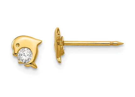 14k Yellow Gold Earrings Style 850E - Classique Jewelry Inc.