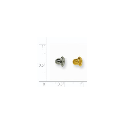 Inverness 6 pair (3Gold-plated, 3 316-Stainless Steel) Clutches