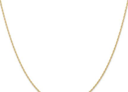 14K Carded . Cable Rope with Spring Ring Clasp Chain, 14 x 0.95mm