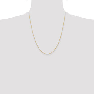 14K Carded . Cable Rope with Spring Ring Clasp Chain (Style 8RY-22)
