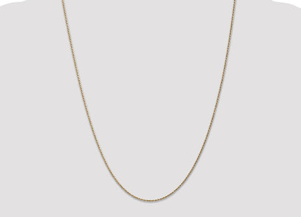 14K Carded . Cable Rope with Spring Ring Clasp Chain (Style 8RY-24)