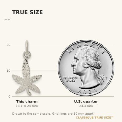 Sterling Silver Leaf Charm