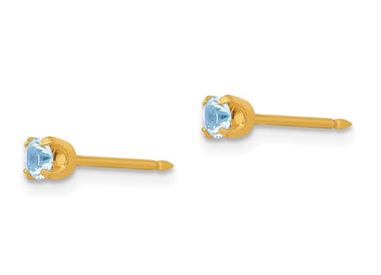 14k Yellow Gold Earrings Style 95E - Classique Jewelry Inc.