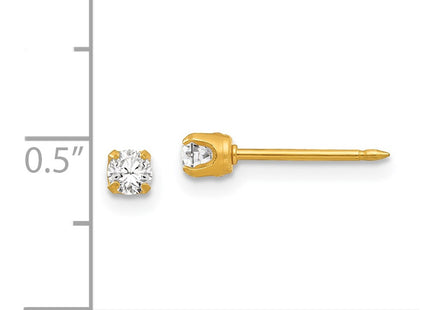14k Yellow Gold Earrings Style 96E - Classique Jewelry Inc.