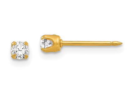 14k Yellow Gold Earrings Style 96E - Classique Jewelry Inc.