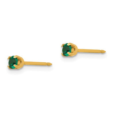 Inverness 14K May Crystal Birthstone Post Earrings