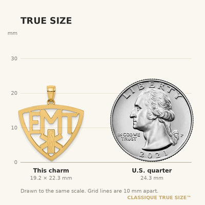 14K Emergency Medical Technician Charm