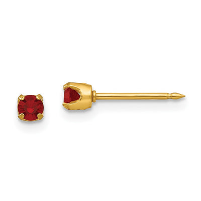 Inverness 14K July Crystal Birthstone Post Earrings