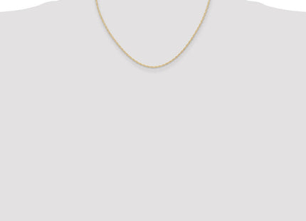 14K Carded . Cable Rope with Spring Ring Clasp Chain (Style 9RY-18)