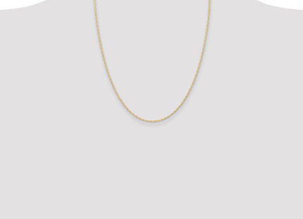 14K Carded . Cable Rope with Spring Ring Clasp Chain (Style 9RY-22)