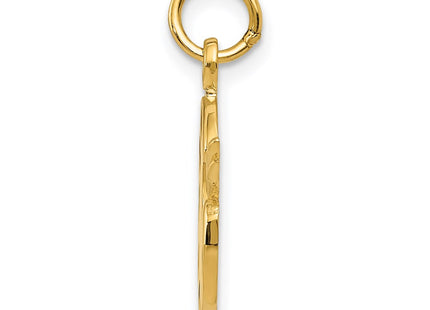 14K gold charm, alternate view