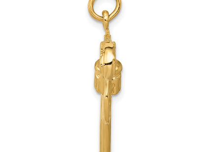 14k Yellow & Rhodium Jewelry Style A0381 - Classique Jewelry Inc.