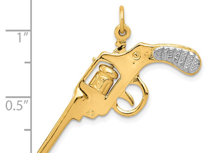 14k Yellow & Rhodium Jewelry Style A0381 - Classique Jewelry Inc.