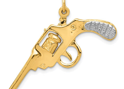 14k Yellow & Rhodium Jewelry Style A0381 - Classique Jewelry Inc.