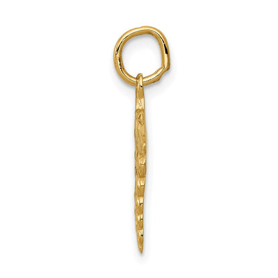 14K Caduceus Charm