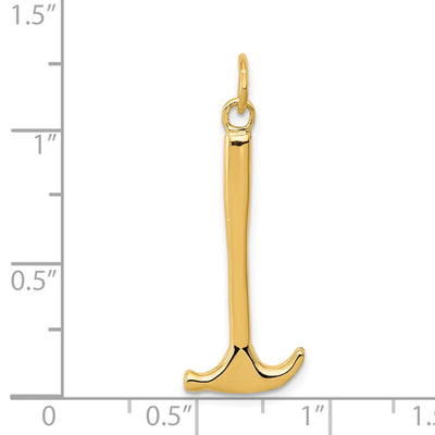 14K 3D Hammer Charm