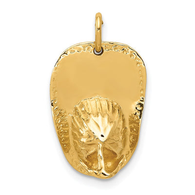 14K 3-D Large Fireman's Hat Charm