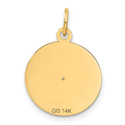 14K Record Album Charm
