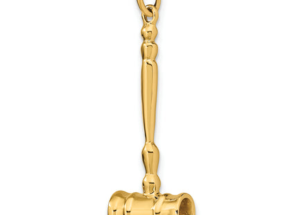 14k 3-D Gavel Charm