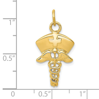14K Nurse Symbol Charm