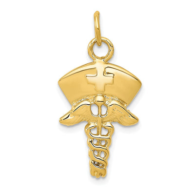 14K Nurse Symbol Charm