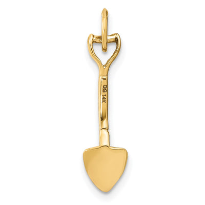 14K 3-D Spade Charm