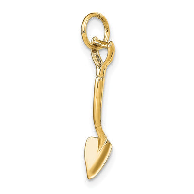 14K 3-D Spade Charm