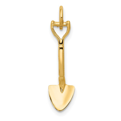 14K 3-D Spade Charm