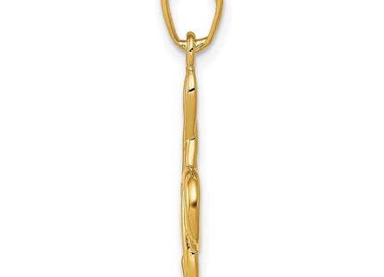 14K gold charm, alternate view