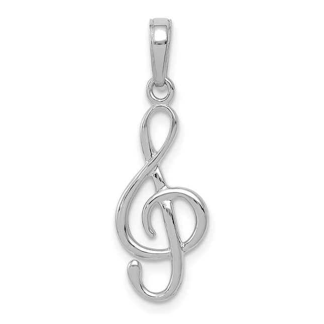 14k White Gold Pendants Style A2192W - Classique Jewelry Inc.
