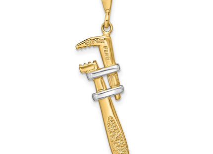 14k Yellow & Rhodium Jewelry Style A2197 - Classique Jewelry Inc.