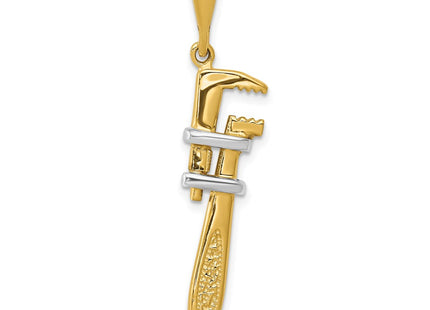 14k Yellow & Rhodium Jewelry Style A2197 - Classique Jewelry Inc.