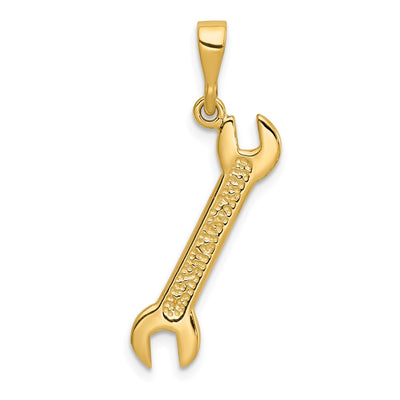 14K 3D Wrench Charm