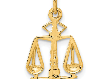 14k Scales Of Justice Charm, 21 x 13mm
