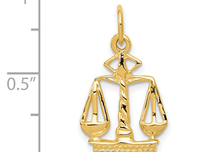 14k Scales Of Justice Charm, 21 x 13mm