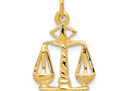 14k Scales Of Justice Charm, 21 x 13mm