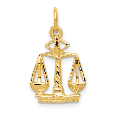 14K Scales Of Justice Charm, 21 x 13mm