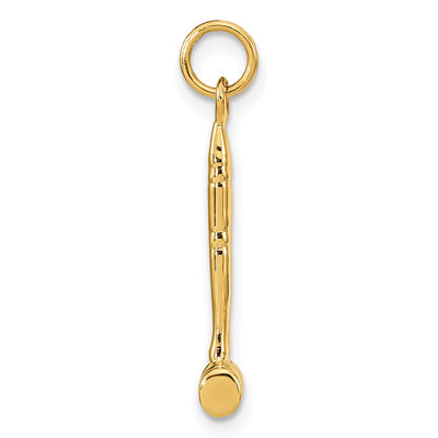 14K 3-D Gavel Charm