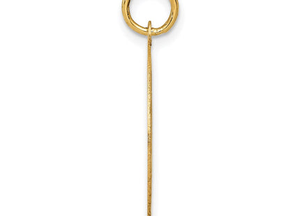 14K gold disc charm, alternate view