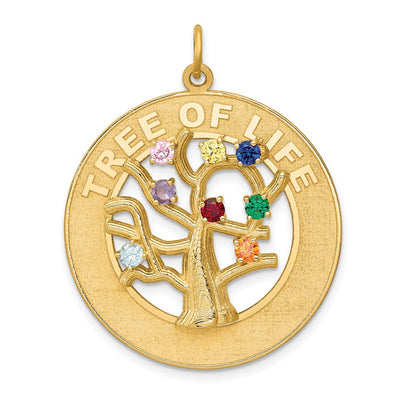 14K gold tree of life pendant