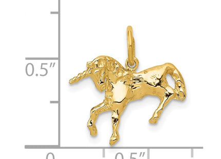 14K gold charm, further view