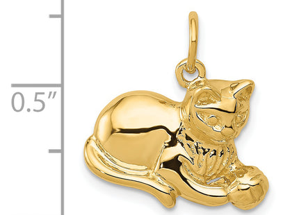 14k Cat Charm